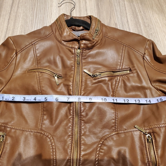 Suzy Shier size XS Faux-Leather Jacket - Picture 4 of 4